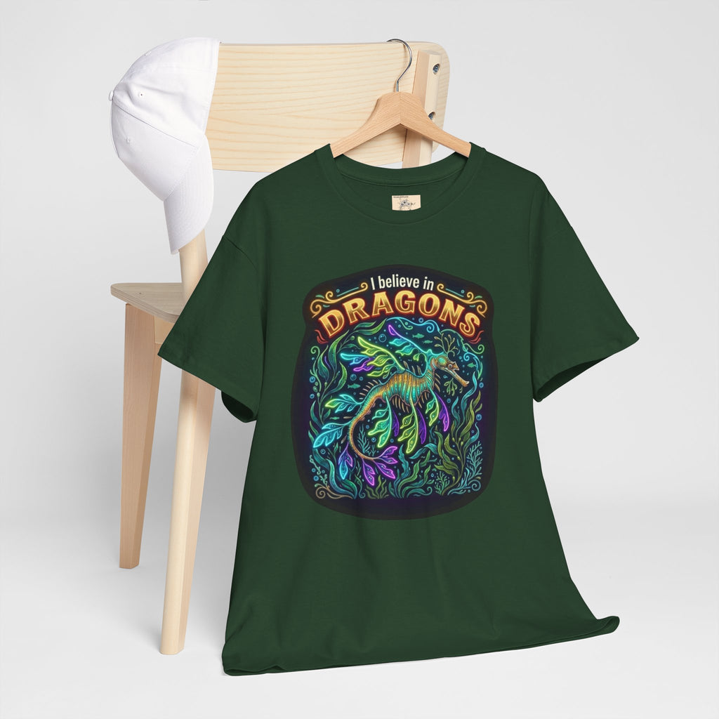 T-Shirt | 'I Believe in Dragons' Colorful Graphic Tee