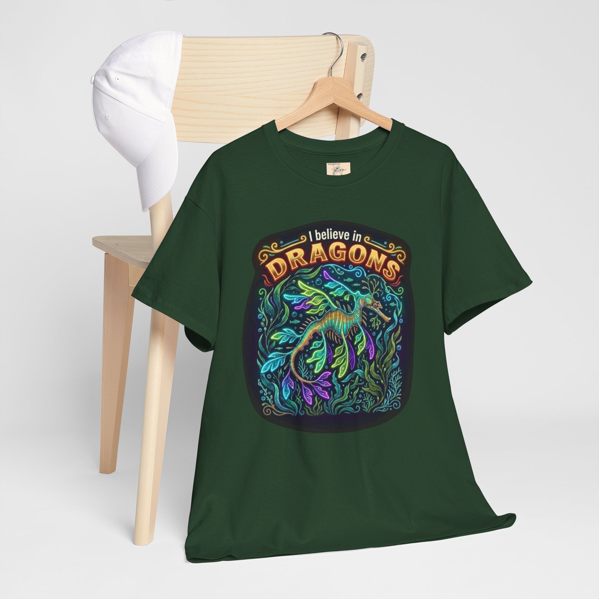 T-Shirt | 'I Believe in Dragons' Colorful Graphic Tee
