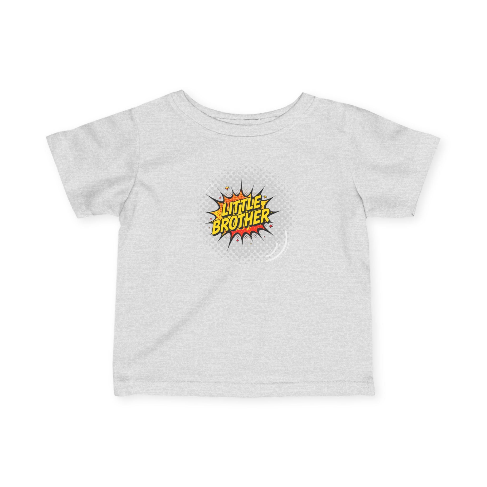 T-Shirt | 'Little Brother' Comic Burst Infant Sibling Tee