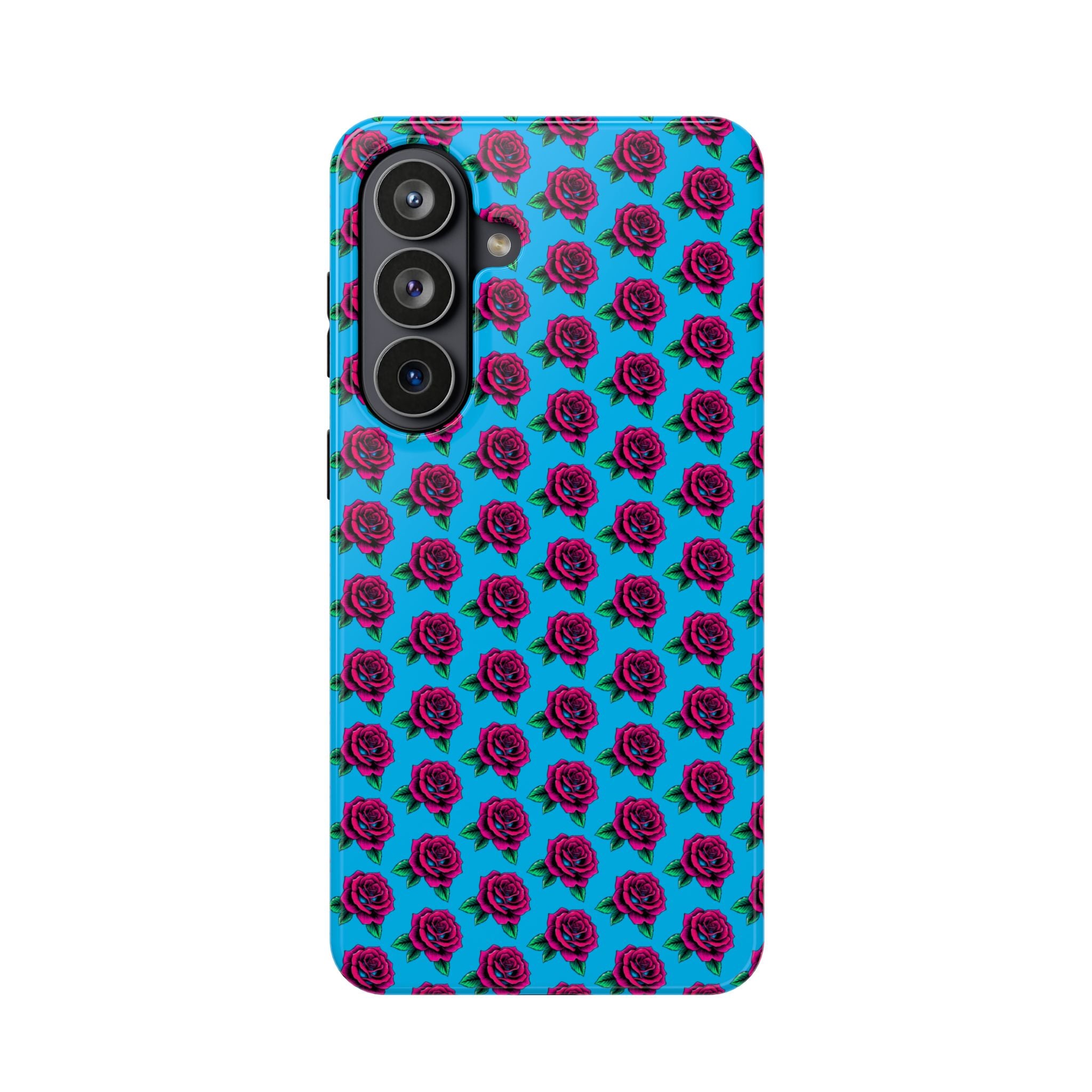 Phone Cases | Bright Rose Pattern Magnetic Impact-Resistant Case