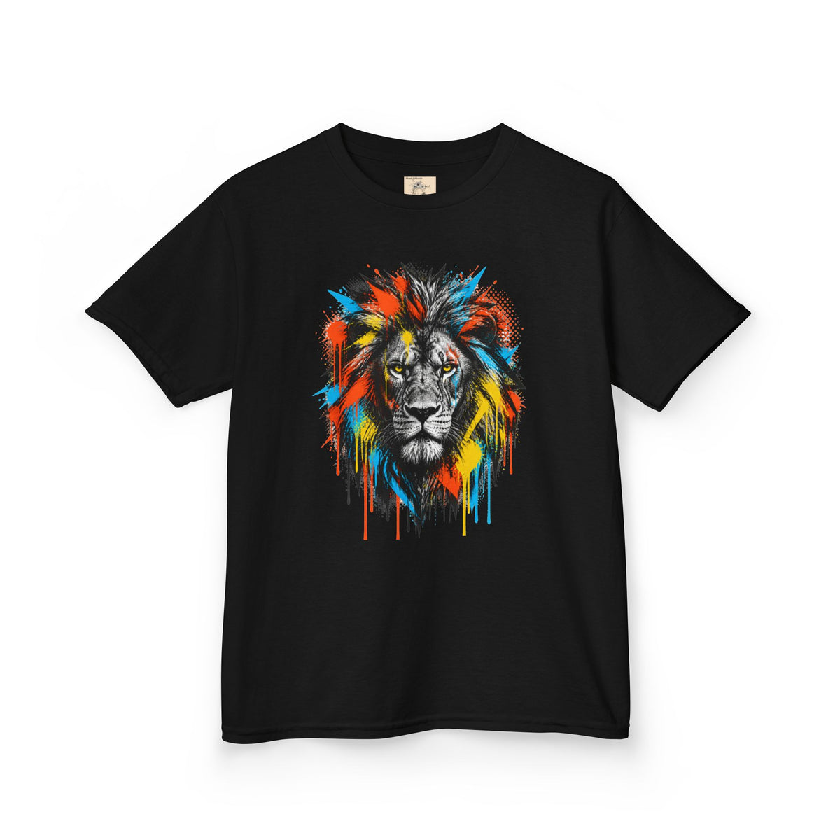 Lion Spirit Colorful Drip T-Shirt