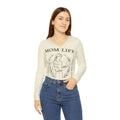 Pastel Lemon Mom Life Hustle Long Sleeve V-Neck Shirt