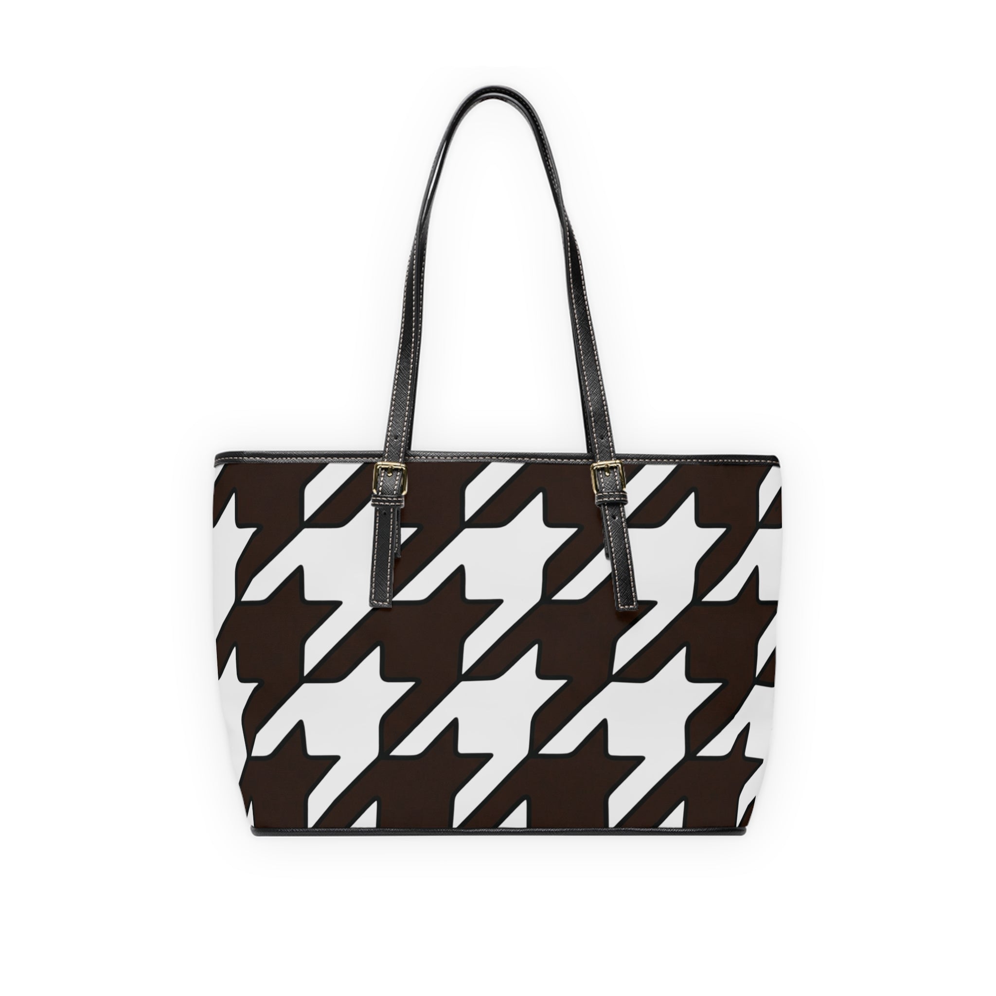 Handbag | Classic Houndstooth Pattern Shoulder Bag