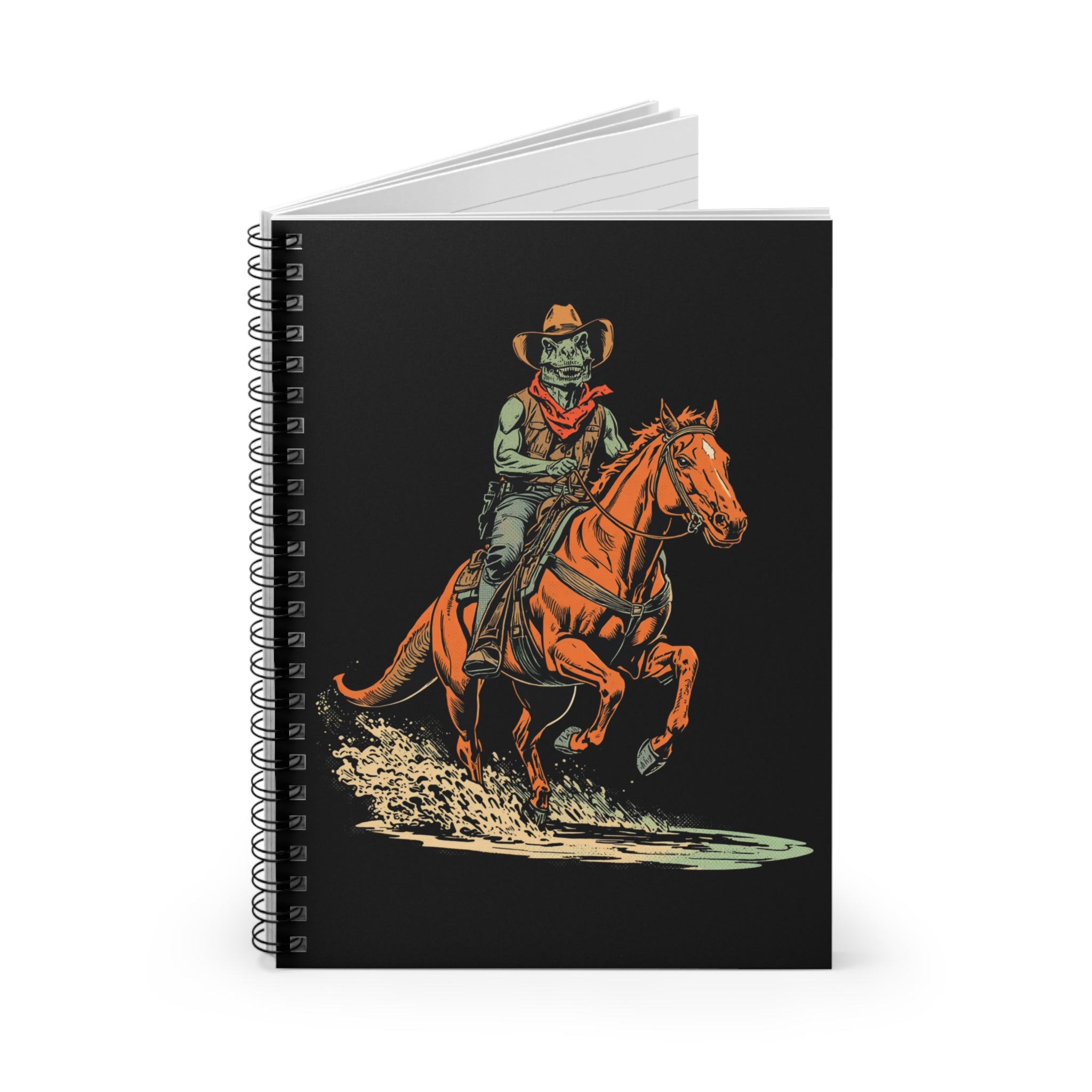 Journal | Cowboy Raptor Riding Horse Spiral Notebook