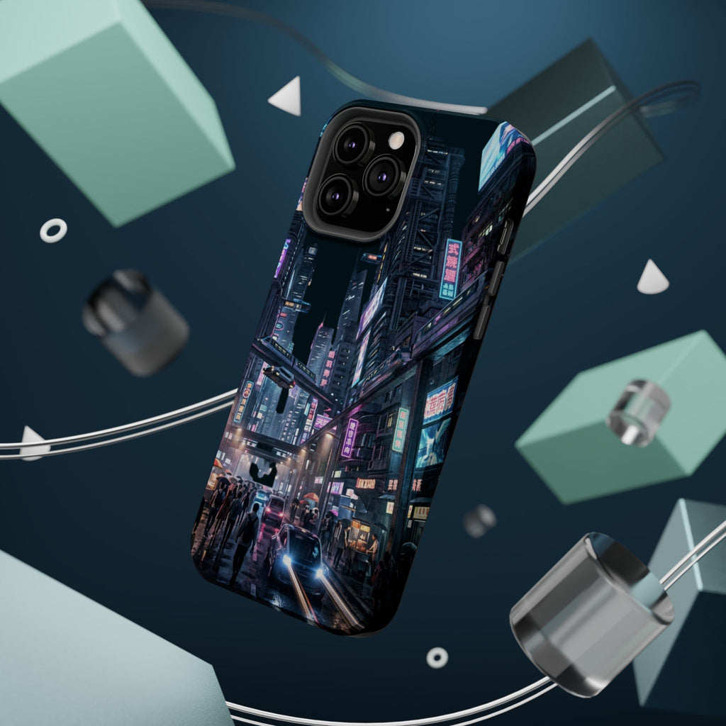 Phone Case | Cyberpunk City Magnetic Impact-Resistant Phone Cover