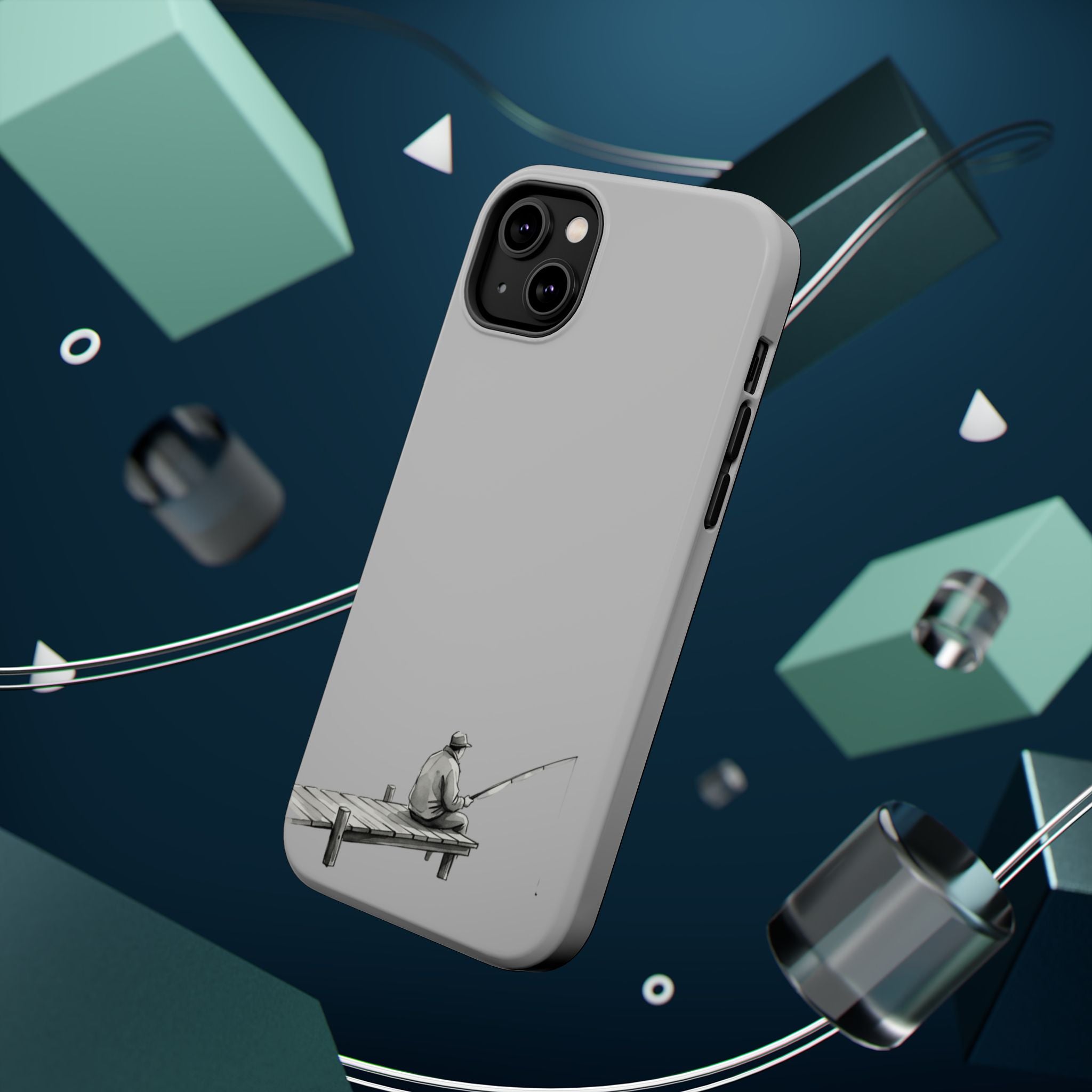 Phone Case | Fishing Dock Minimalist Magnetic Impact-Resistant Case