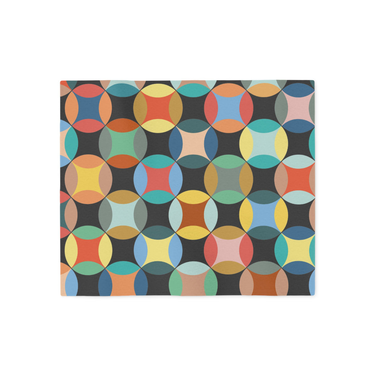 Vintage Mid-Century Circles Sweatshirt Blanket