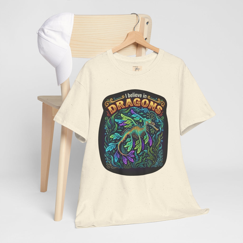 T-Shirt | 'I Believe in Dragons' Colorful Graphic Tee
