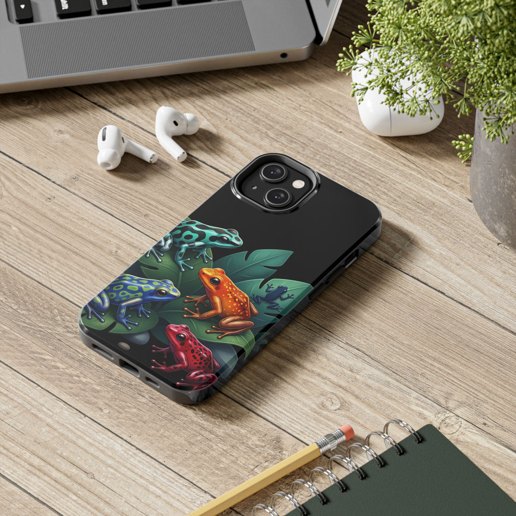Phone Case | Colorful Dart Frog Design Tough Protective Case