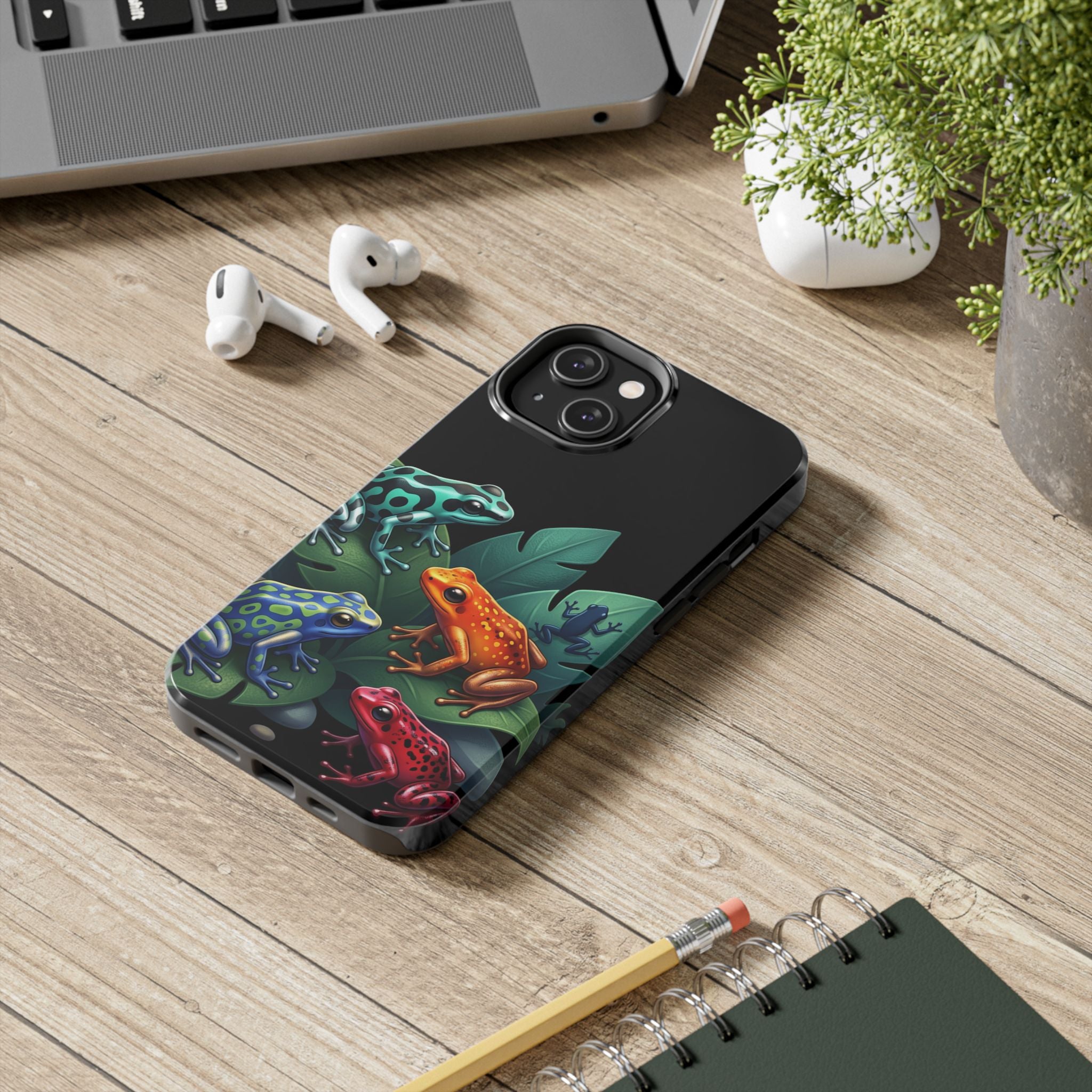 Phone Case | Colorful Dart Frog Design Tough Protective Case