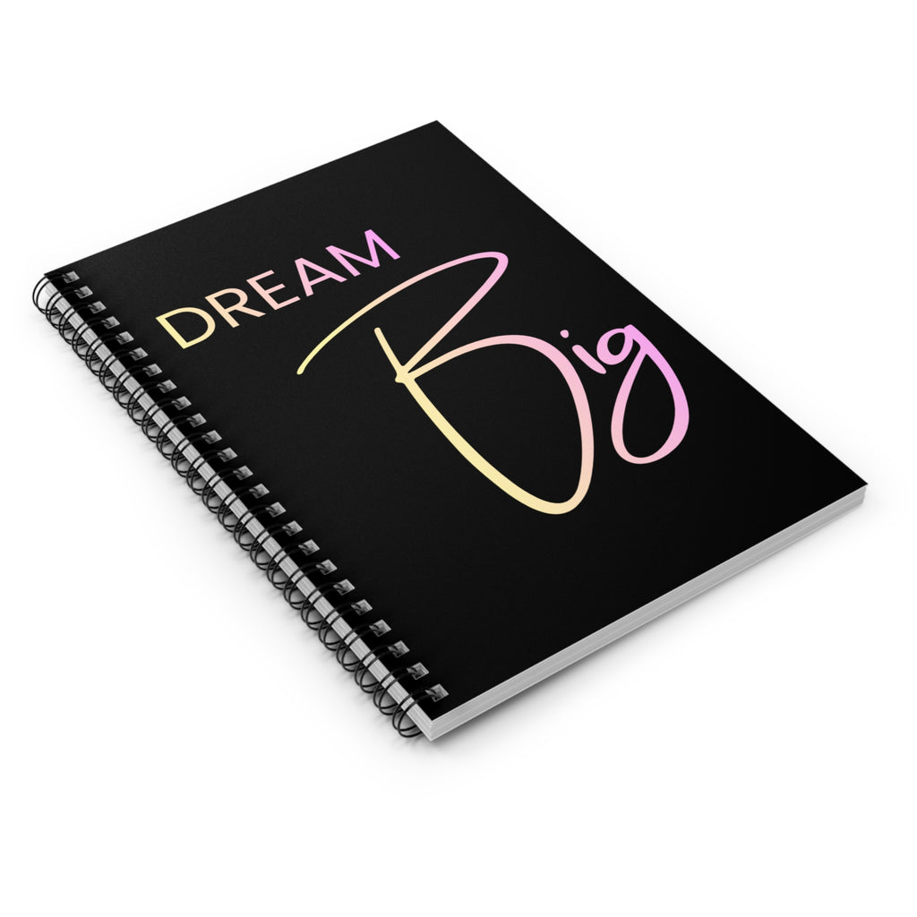 Journal | Pastel Gradient 'Dream Big' Spiraled Notebook