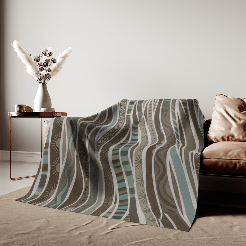 Coastal Waves Sweatshirt Blanket