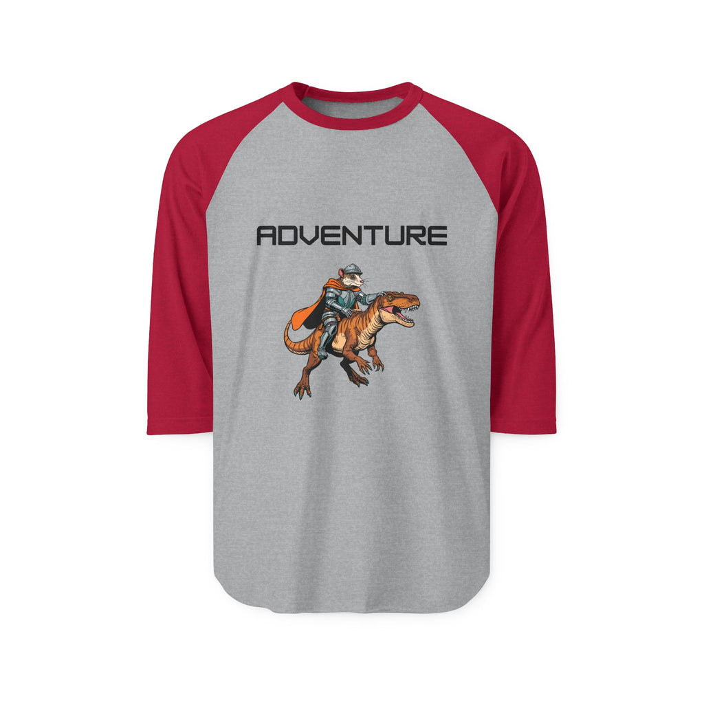 T-Shirt | Adventure T-Rex Rider Graphic Raglan Tee