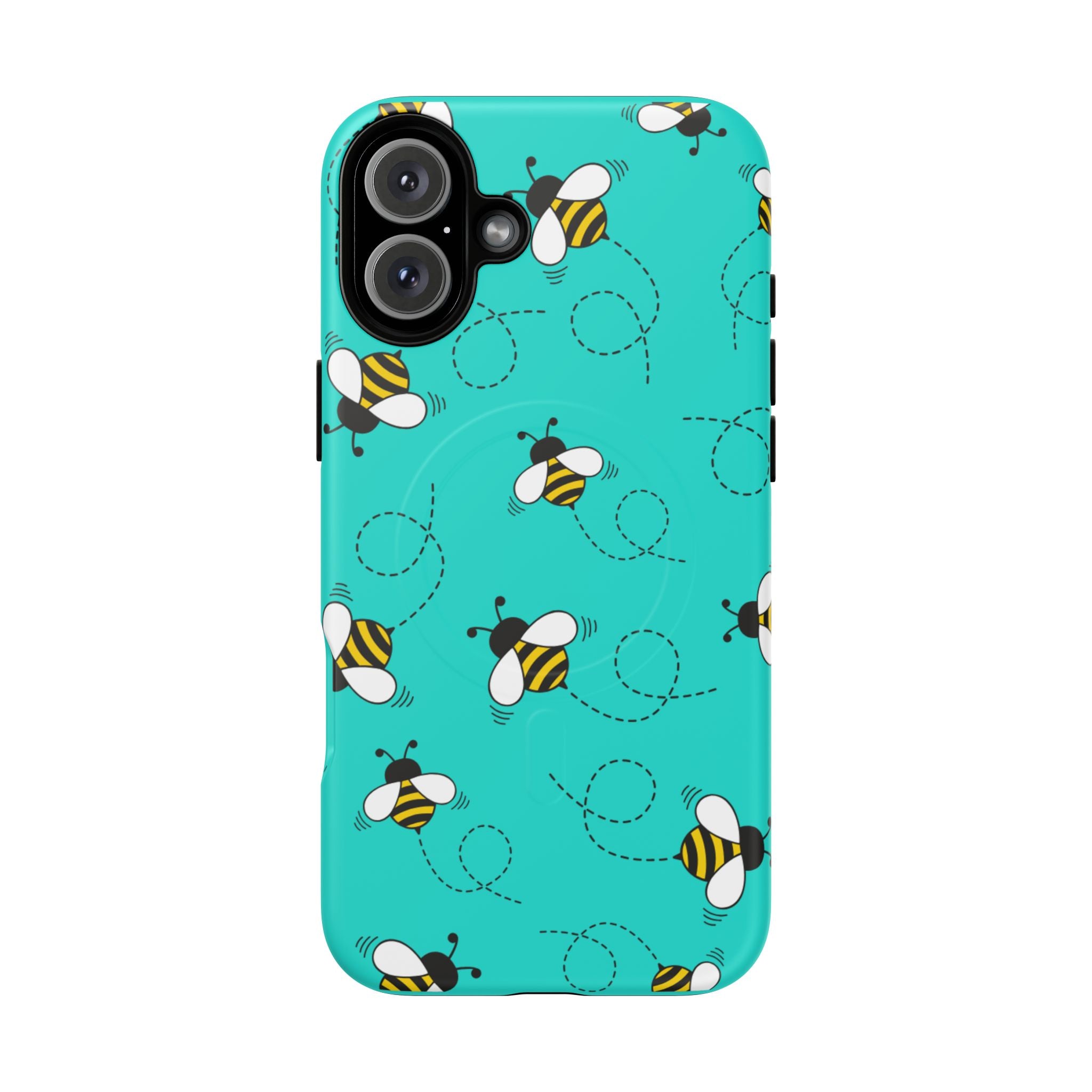 Phone Case | Cute Turquoise Bumblebee Tough Magnetic Phone Case