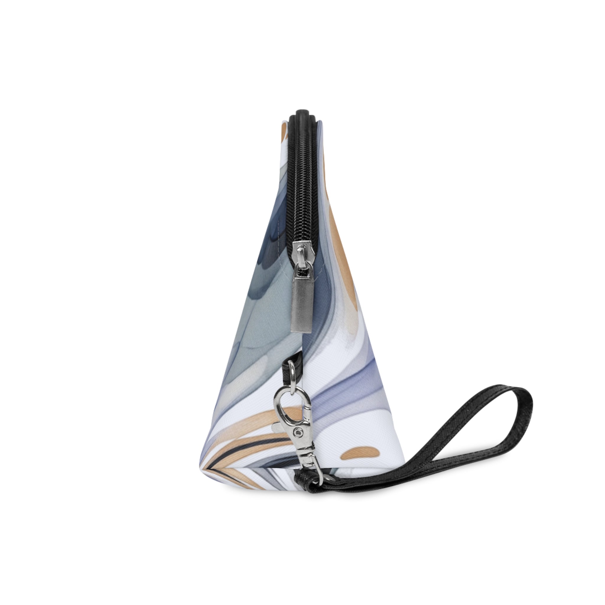Cosmetic Pouch | Cool Toned Marble Abstract Makeup Bag