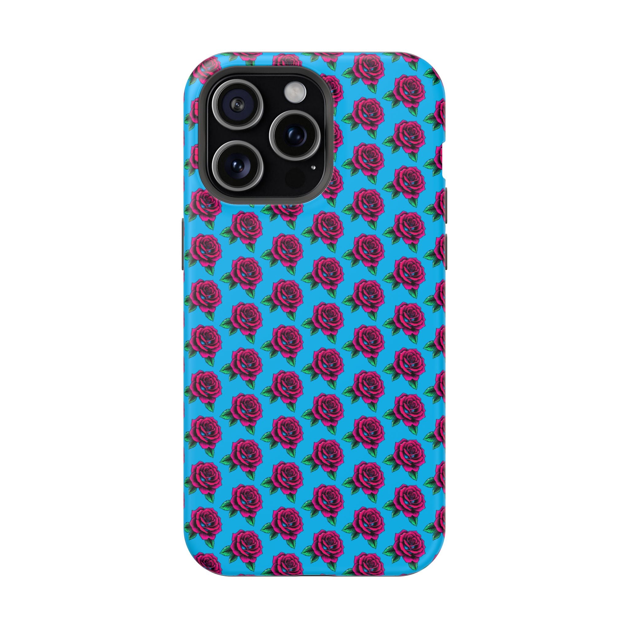 Phone Cases | Bright Rose Pattern Magnetic Impact-Resistant Case