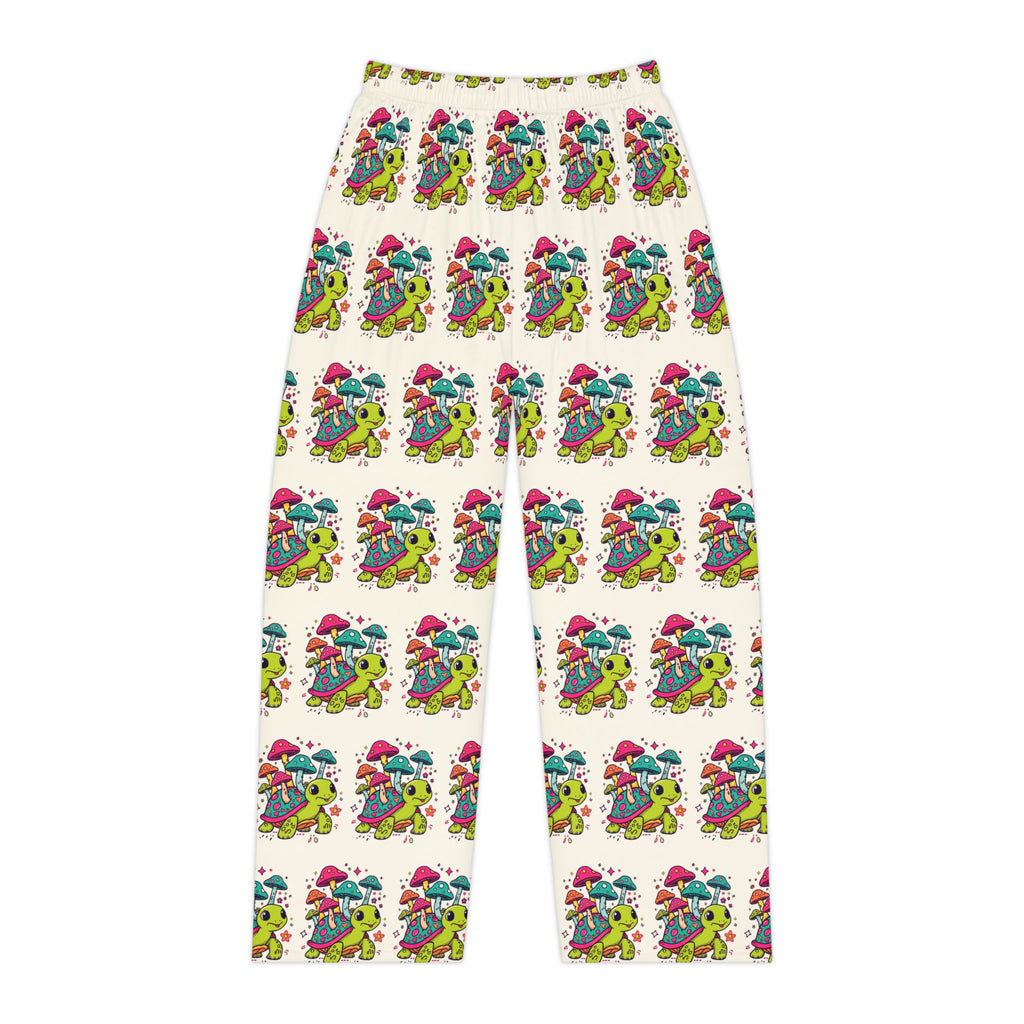 Whimsical Mushroom Turtle Pajama Pants