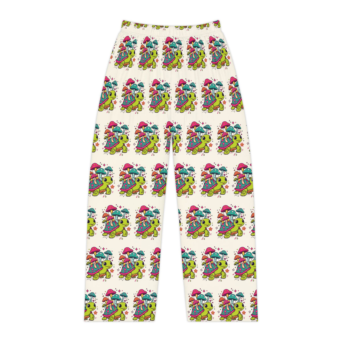 Whimsical Mushroom Turtle Pajama Pants