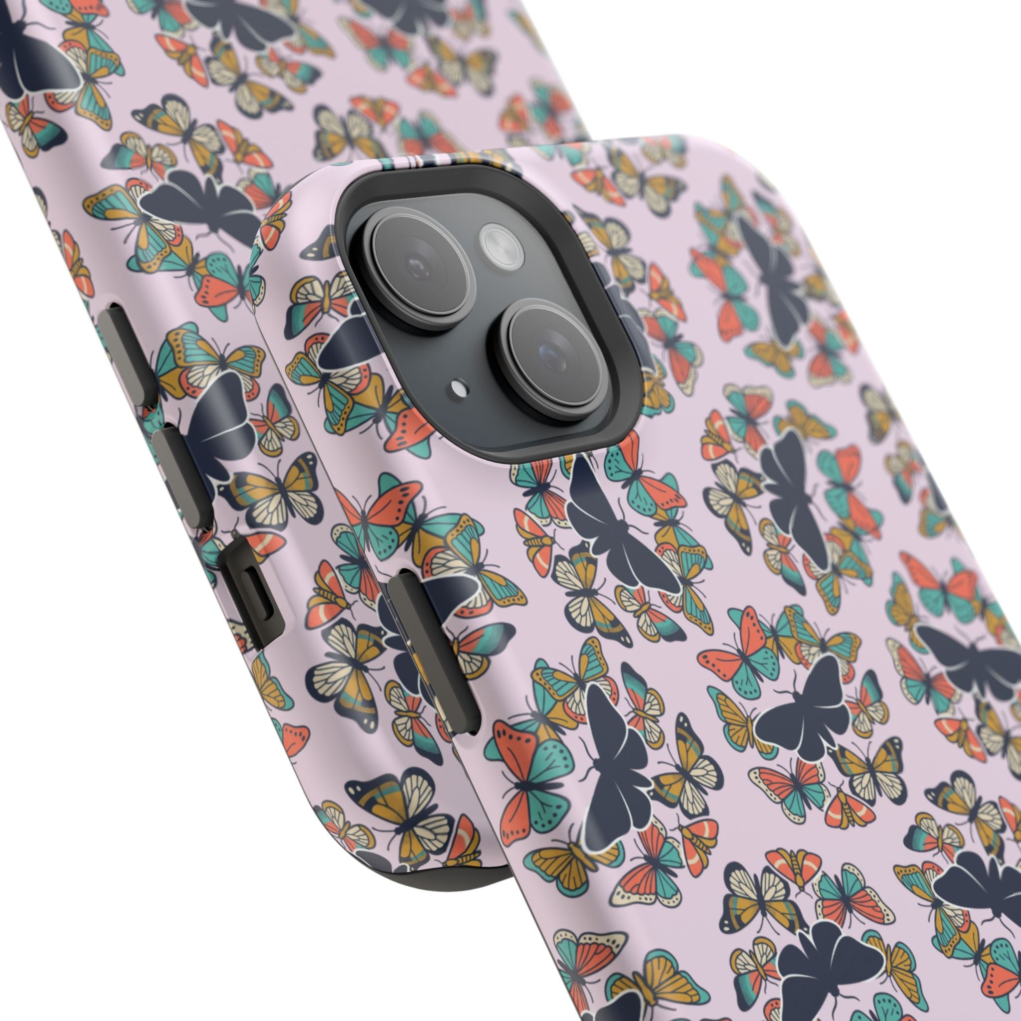 Phone Cases | Pastel Butterflies and Moths Pattern Magnetic Impact-Resistant Case