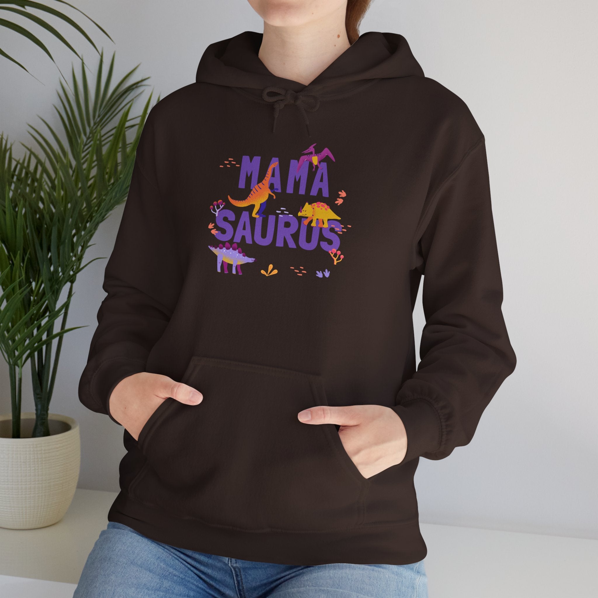 Hoodie | 'Mama Saurus' Graphic Sweatshirt