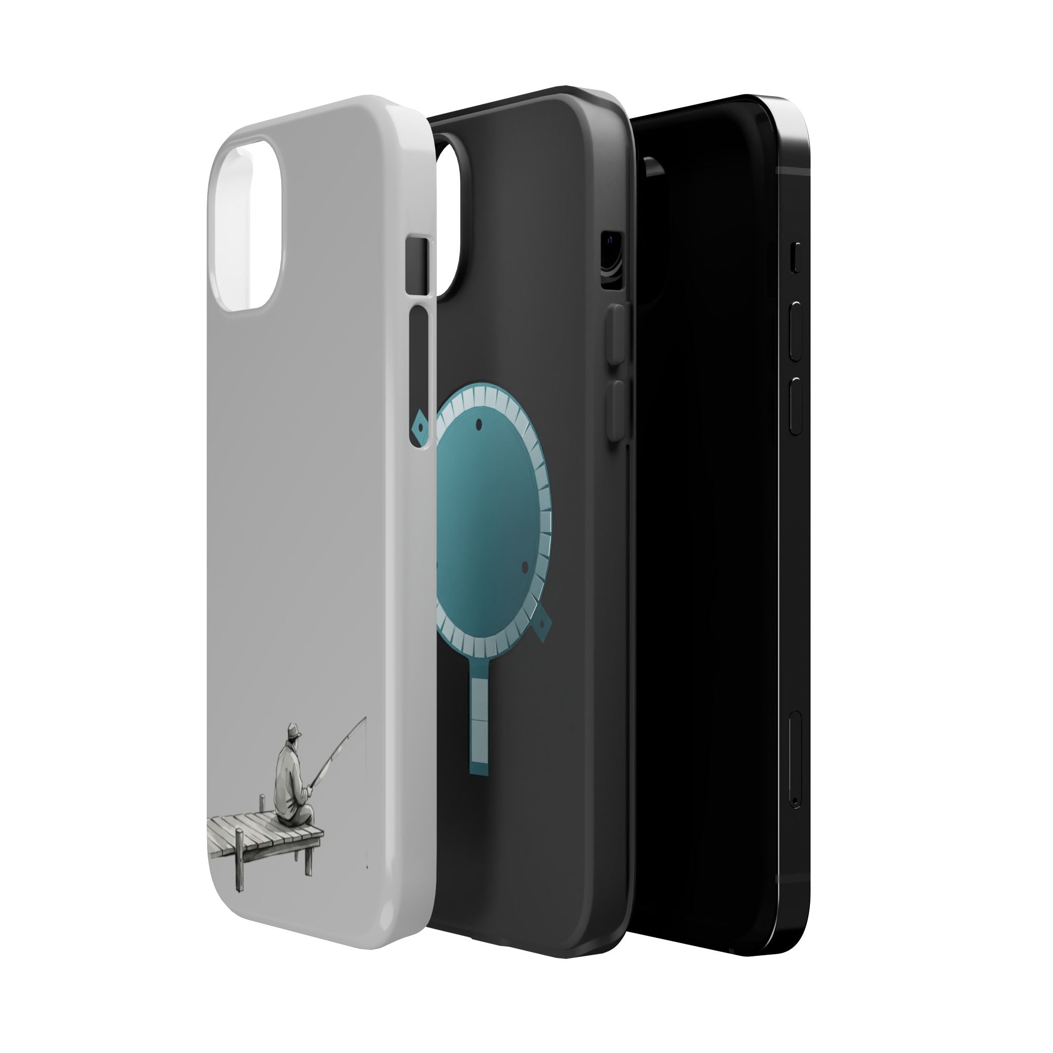 Phone Case | Fishing Dock Minimalist Magnetic Impact-Resistant Case