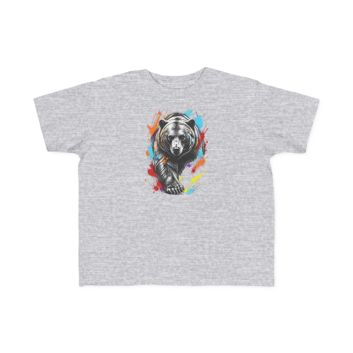 Colorful Kodiak Bear T-Shirt for Tots