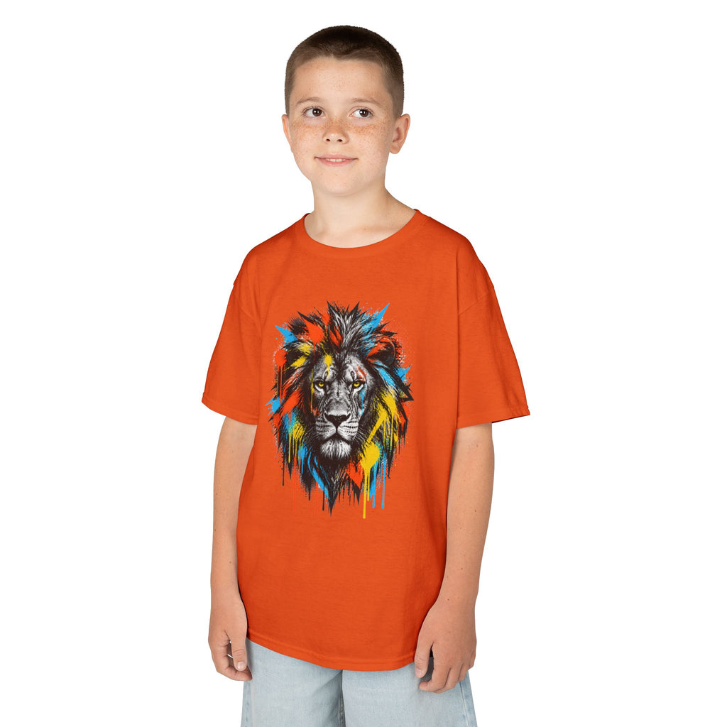 Lion Spirit Colorful Drip T-Shirt