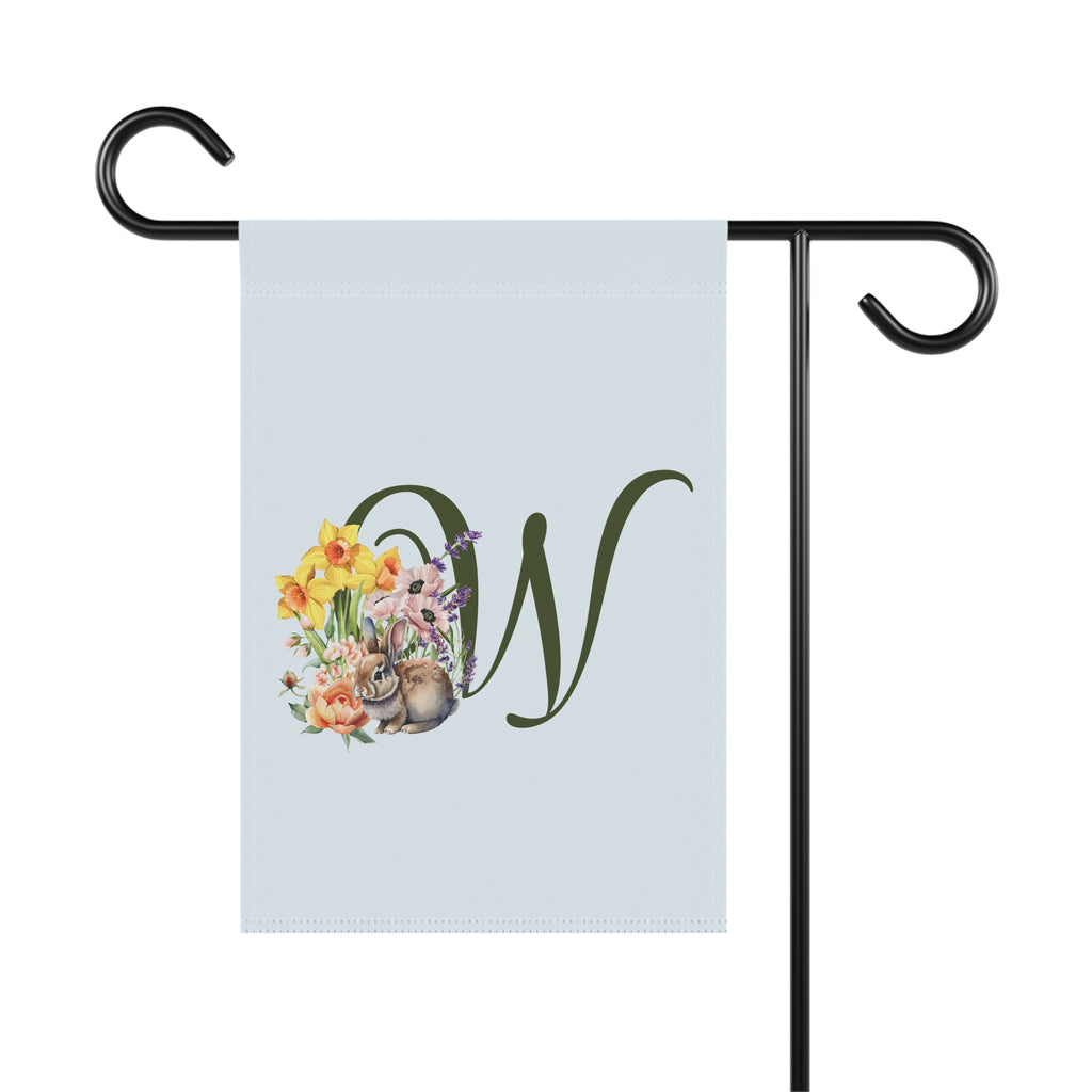 Home & Garden Banner | 'W' Monogram Spring Garden Flag