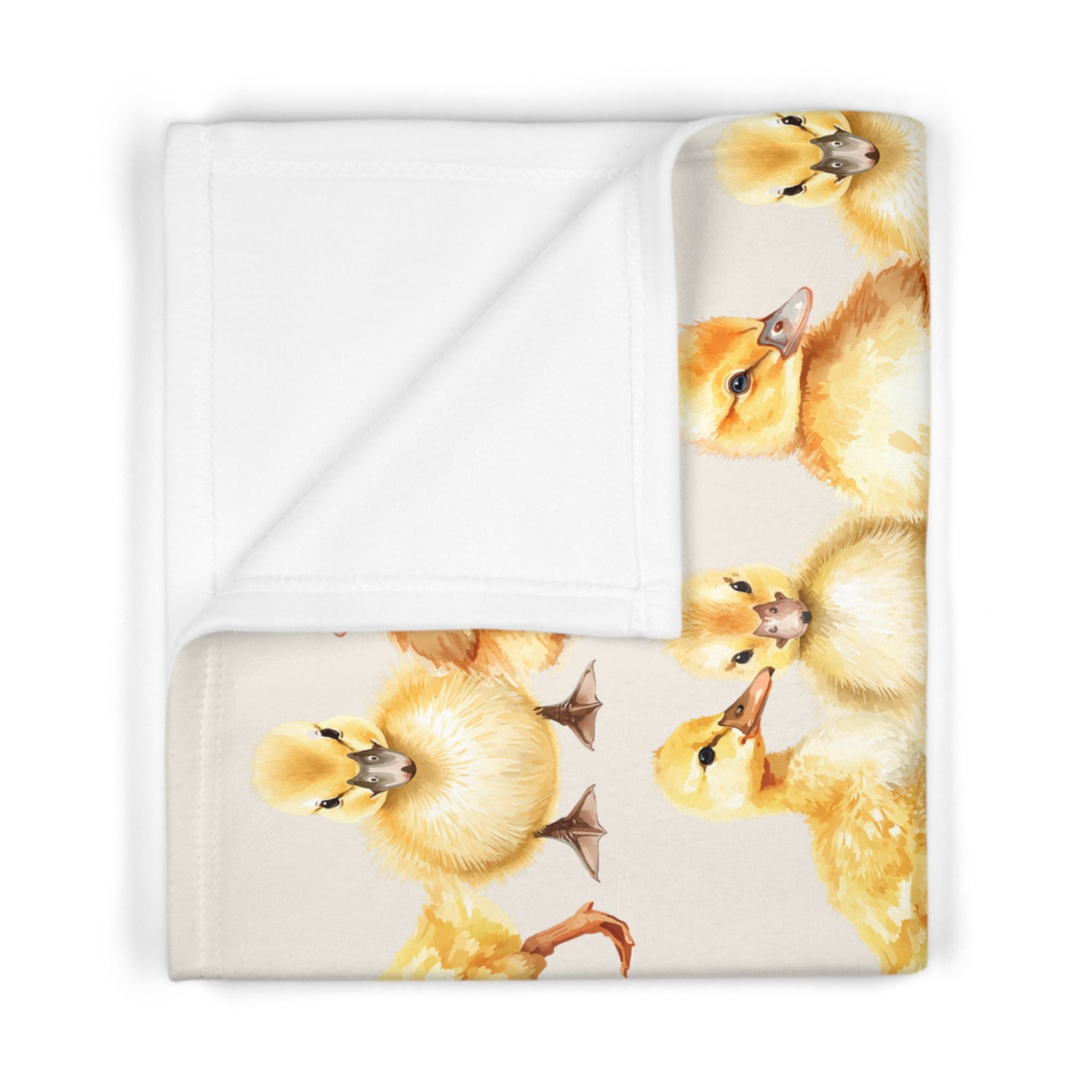 Baby Blanket | Yellow Duckling Soft Fleece Nursery Blanket for Newborns & Toddlers
