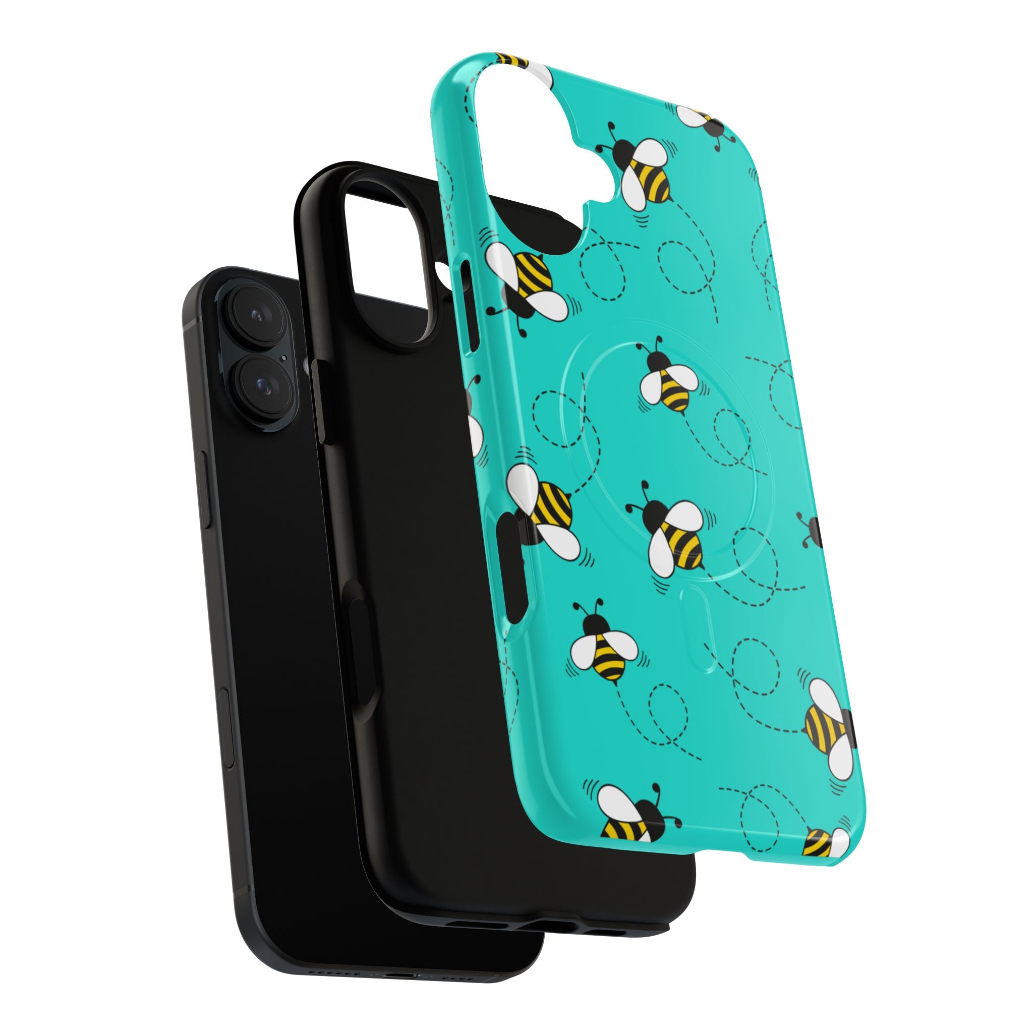 Phone Case | Cute Turquoise Bumblebee Tough Magnetic Phone Case