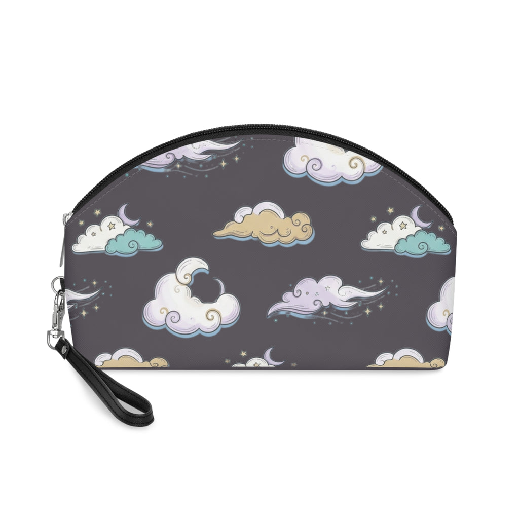 Cosmetic Pouch | Whimsical Pastel Night Skies Pattern Makeup Bag