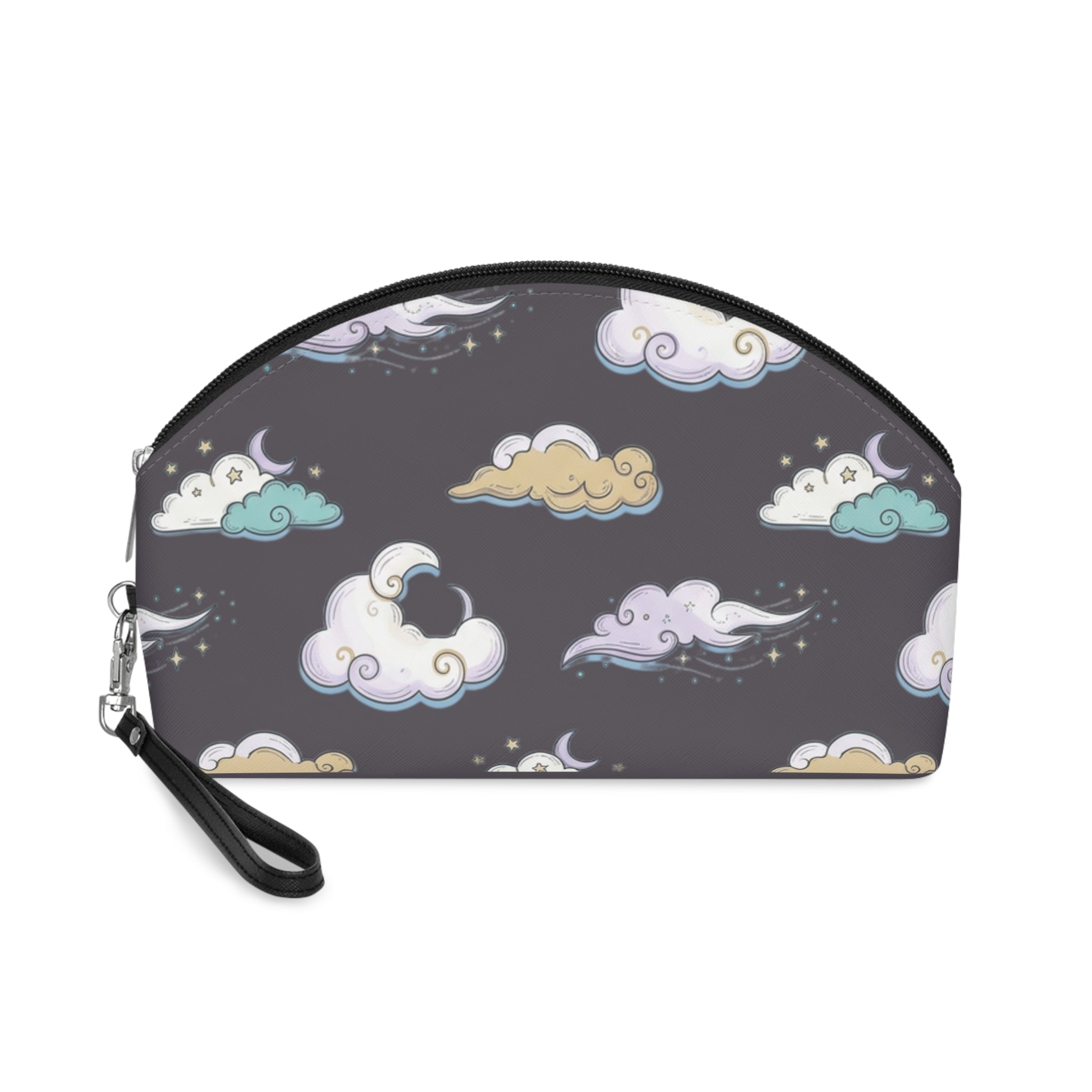 Cosmetic Pouch | Whimsical Pastel Night Skies Pattern Makeup Bag