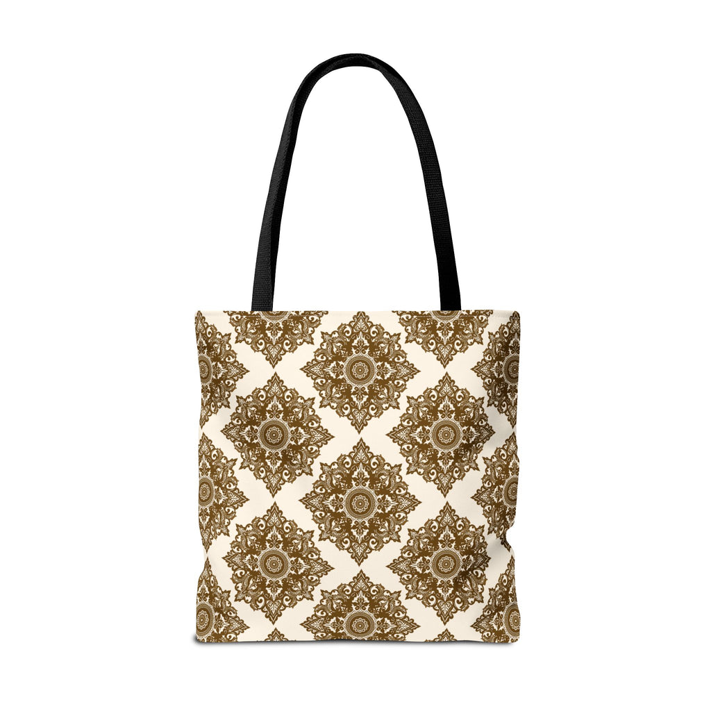 Tote Bag | Boho Gold Medallion Pattern