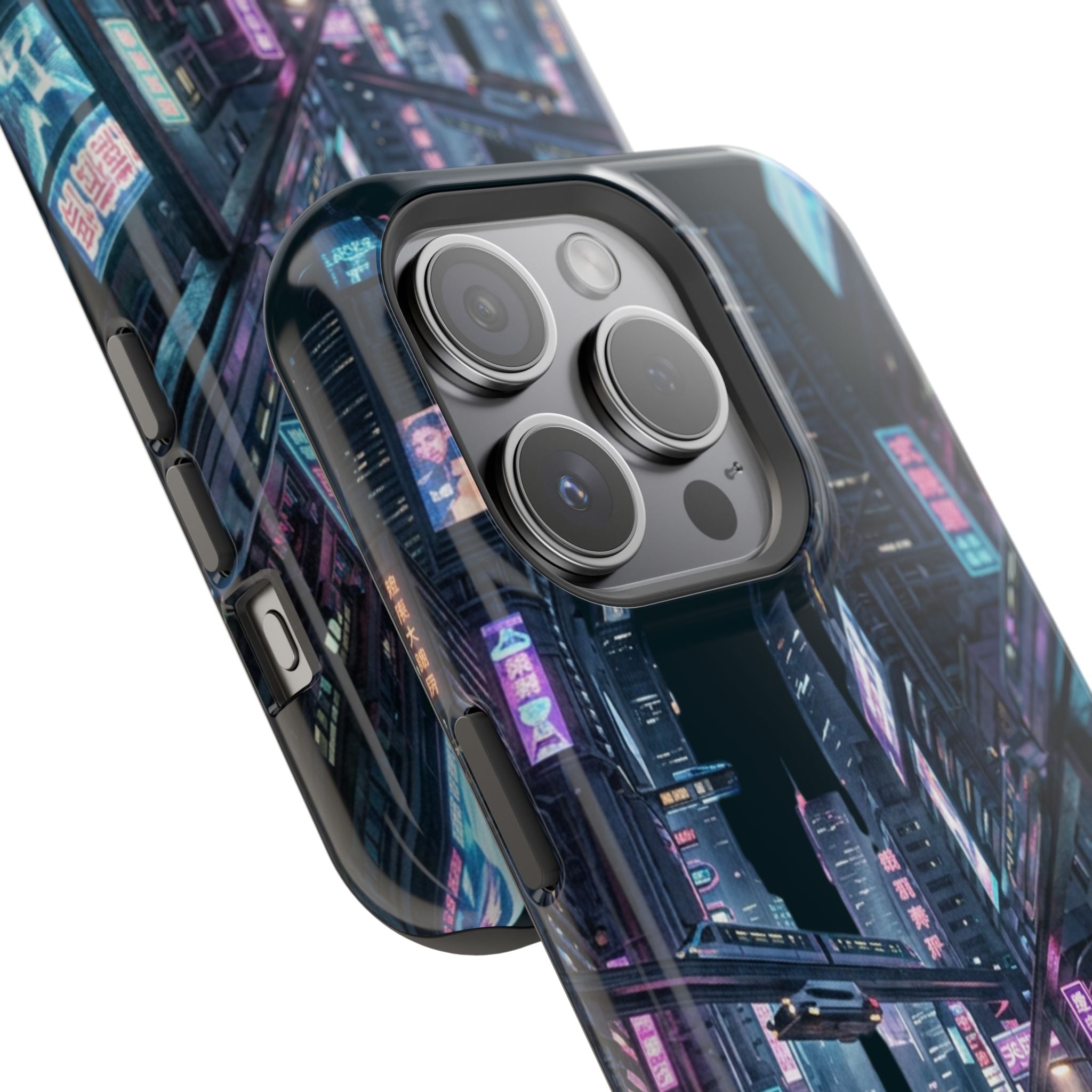 Phone Case | Cyberpunk City Magnetic Impact-Resistant Phone Cover