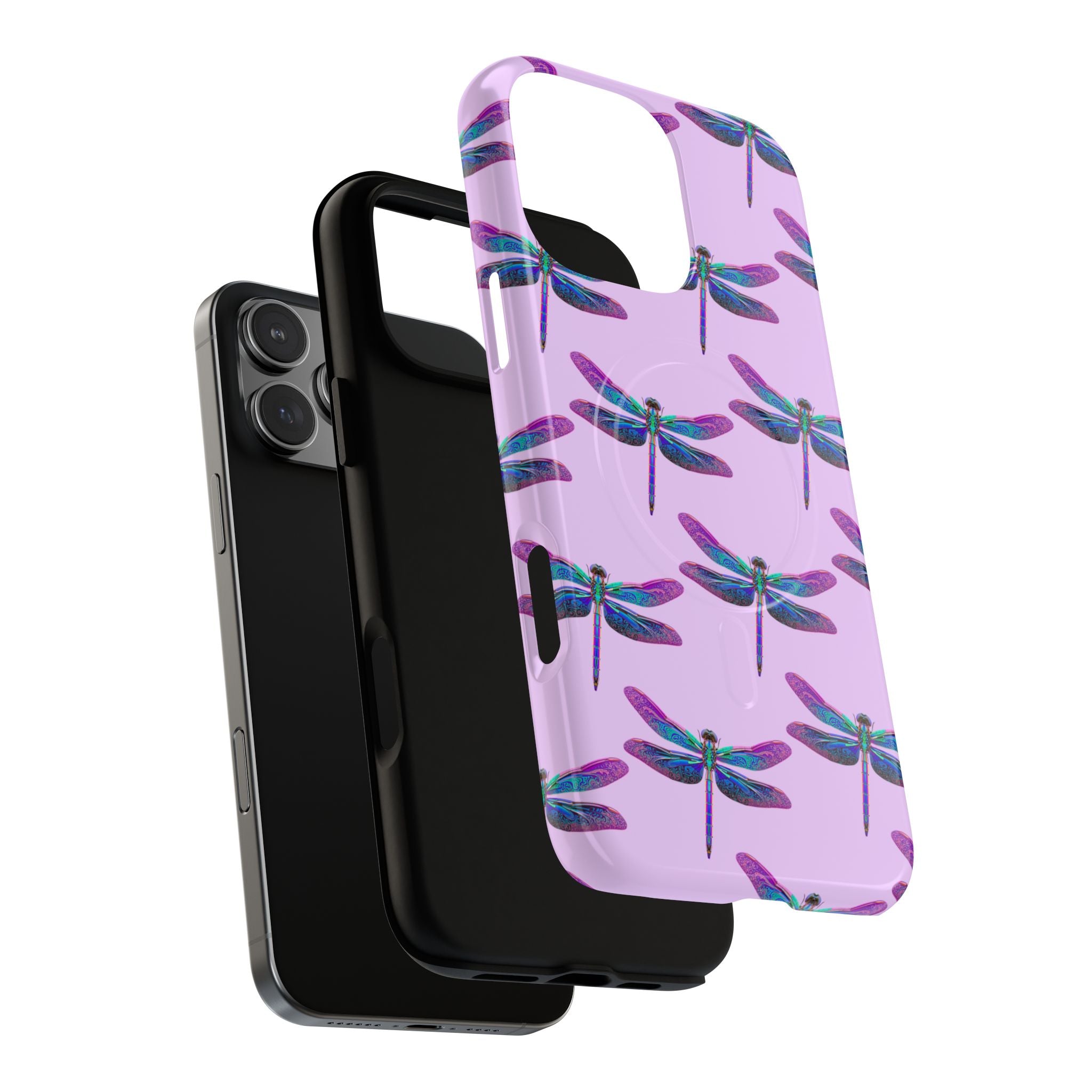 Phone Case | Blue Purple Dragonfly Tough Magnetic Case