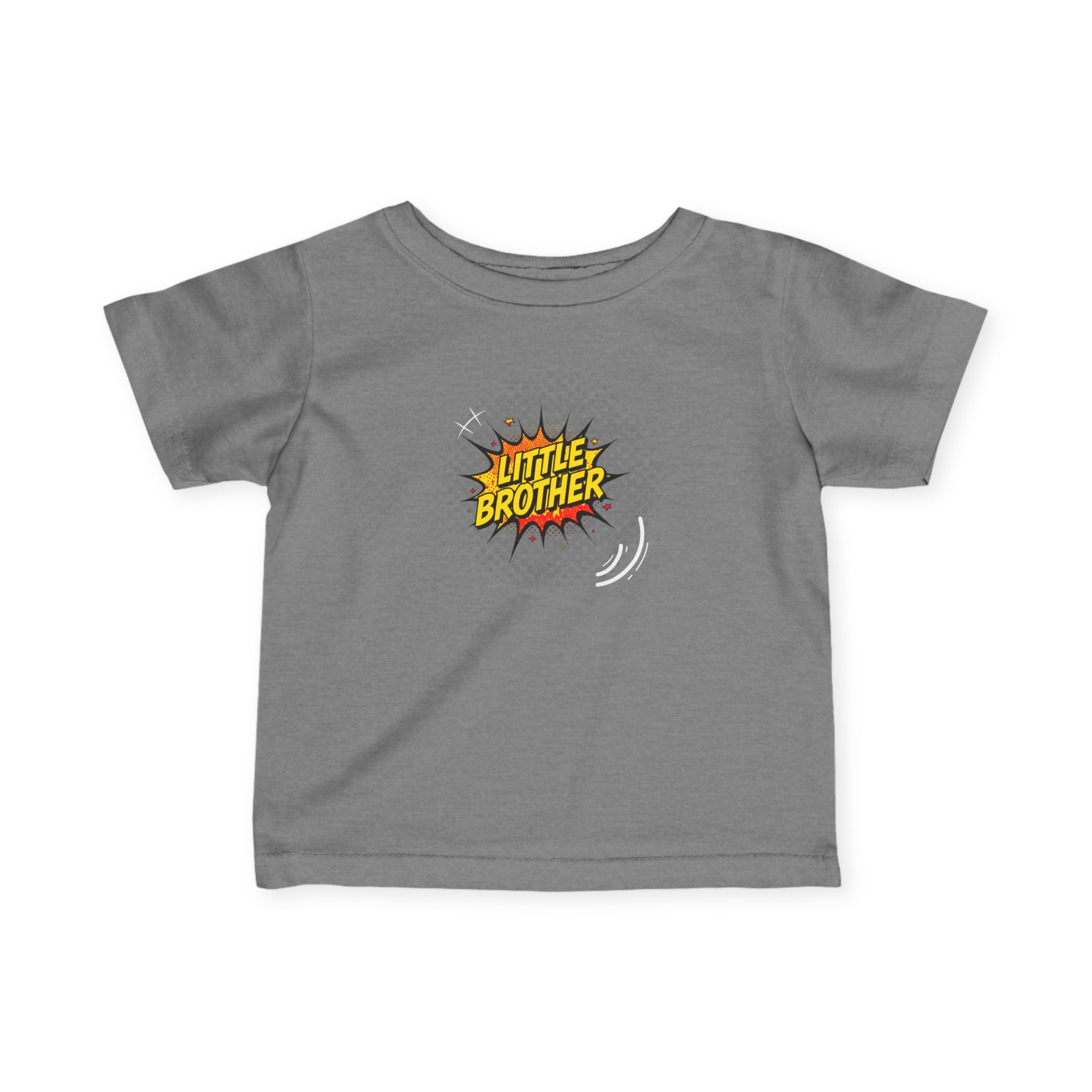 T-Shirt | 'Little Brother' Comic Burst Infant Sibling Tee