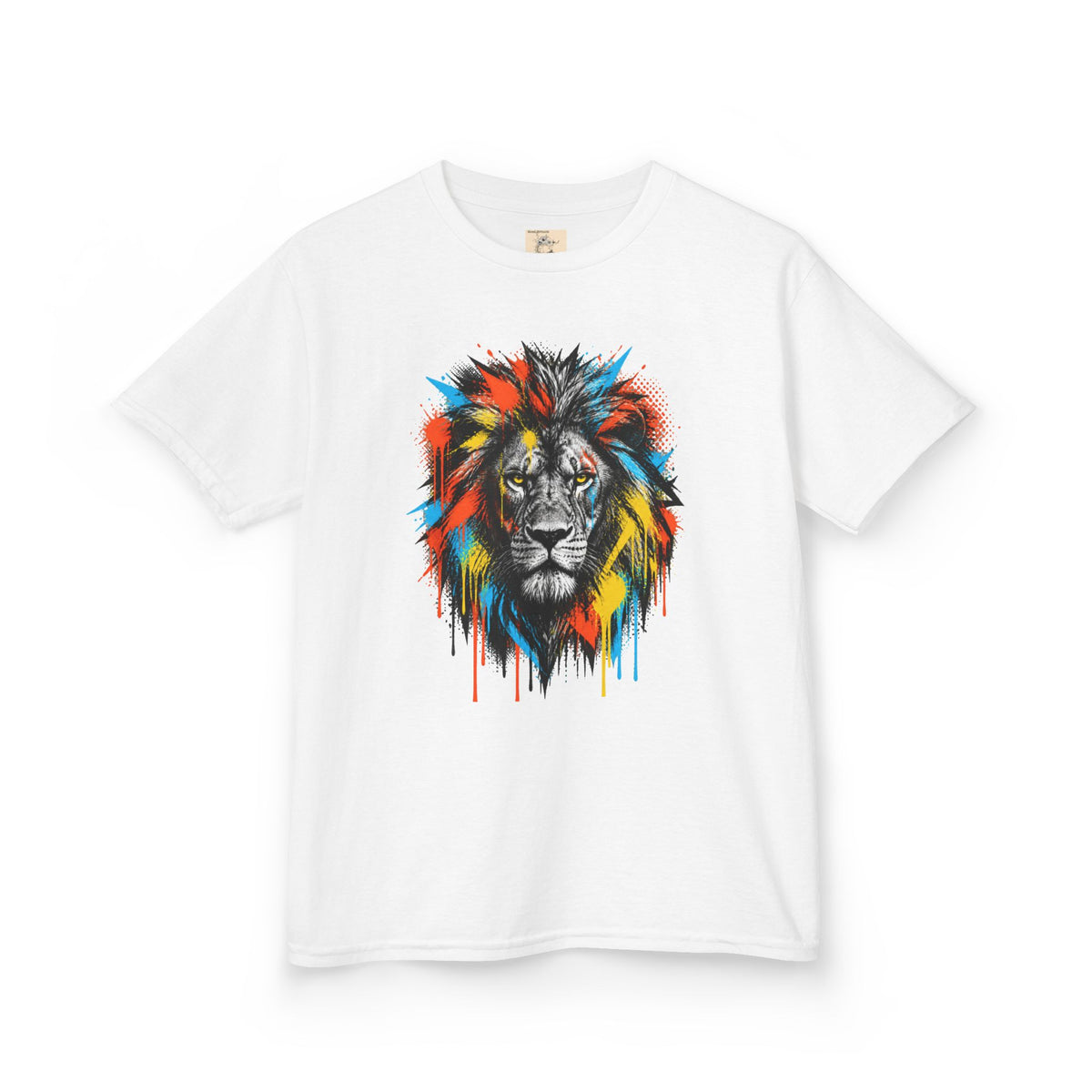 Lion Spirit Colorful Drip T-Shirt