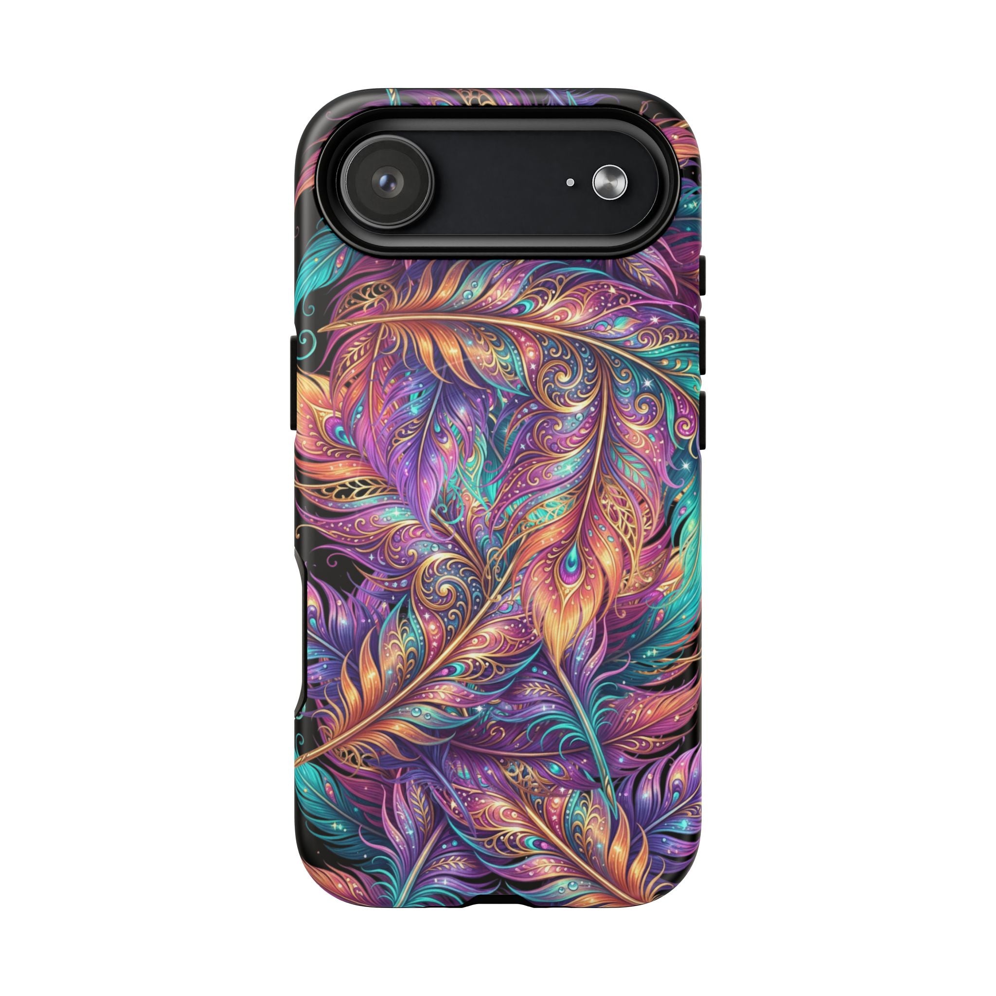 Phone Case | Colorful Feather Art Magnetic Tough Phone Cover