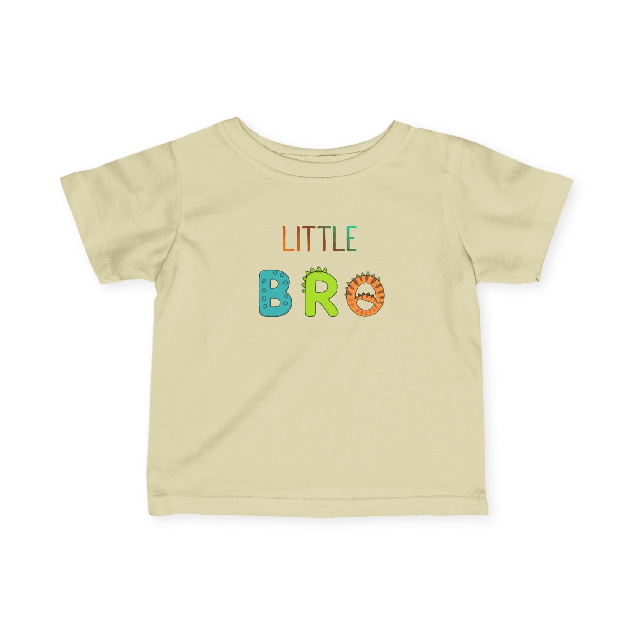 T-Shirt | 'Little Bro' Dino Letters Infant Tee