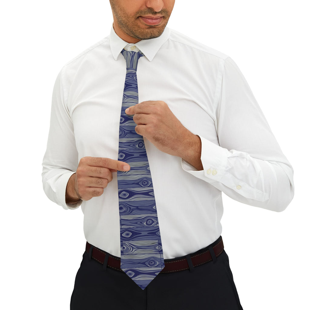 Necktie | Abstract Wood Grain Inspired Pattern Formal Wear Tie