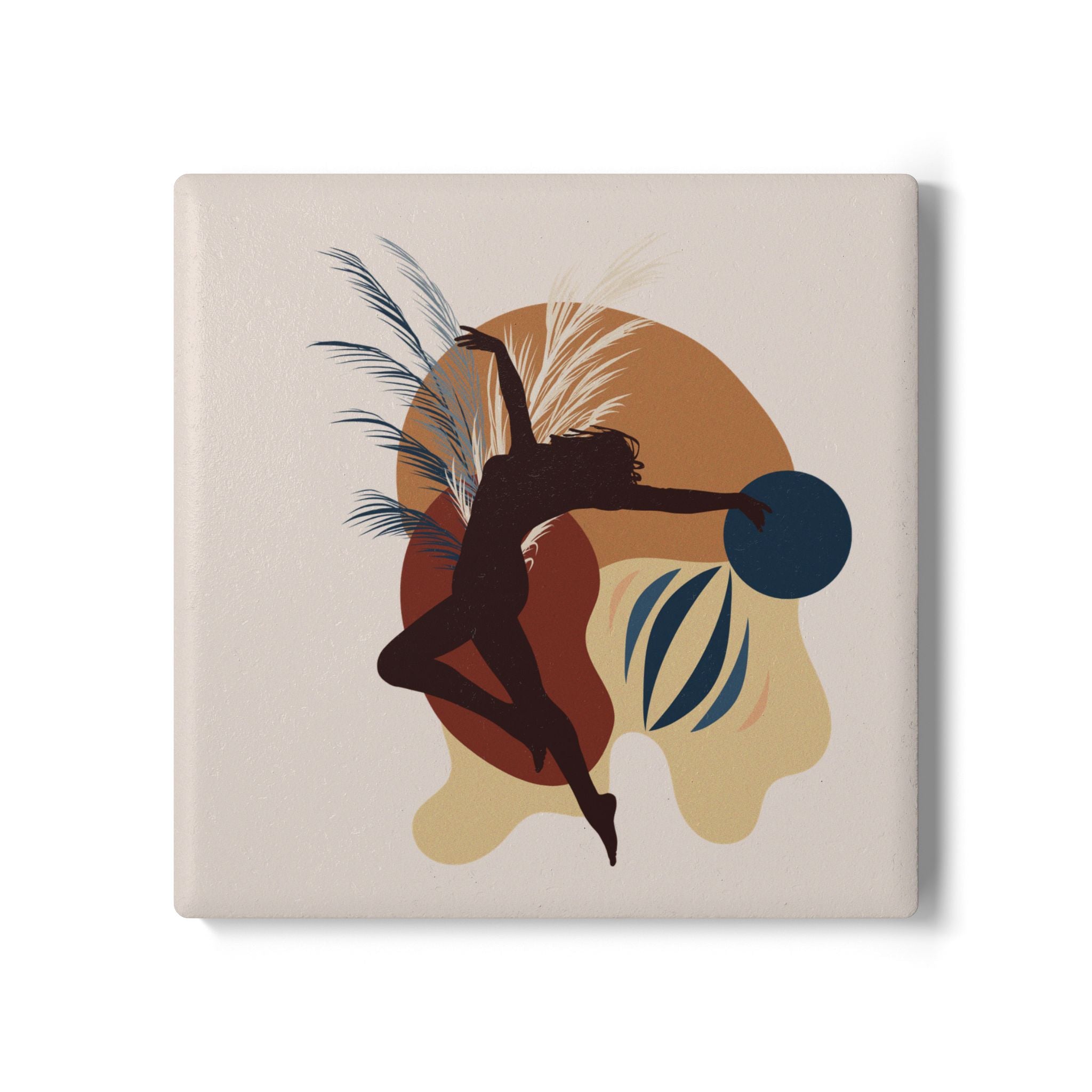 Coasters | Abstract Dancer Ceramic Drink Coasters