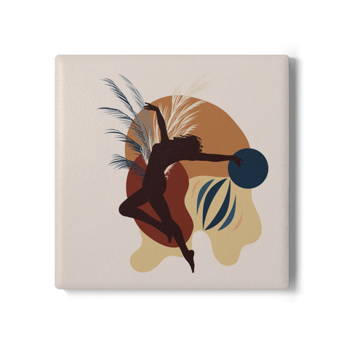 Coasters | Abstract Dancer Ceramic Drink Coasters