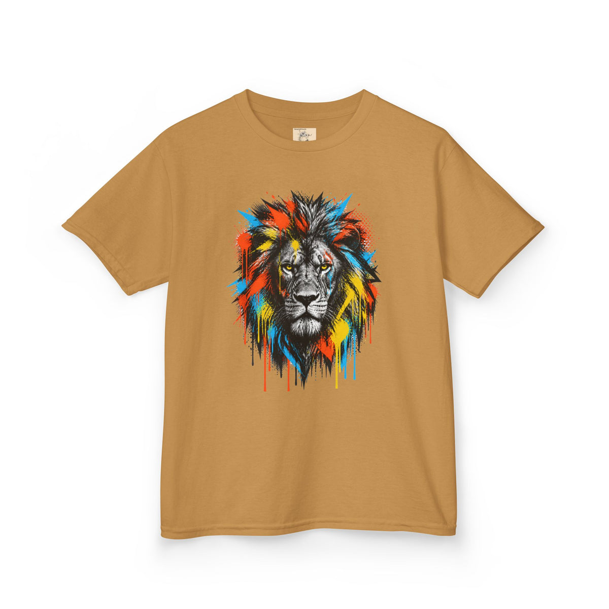 Lion Spirit Colorful Drip T-Shirt