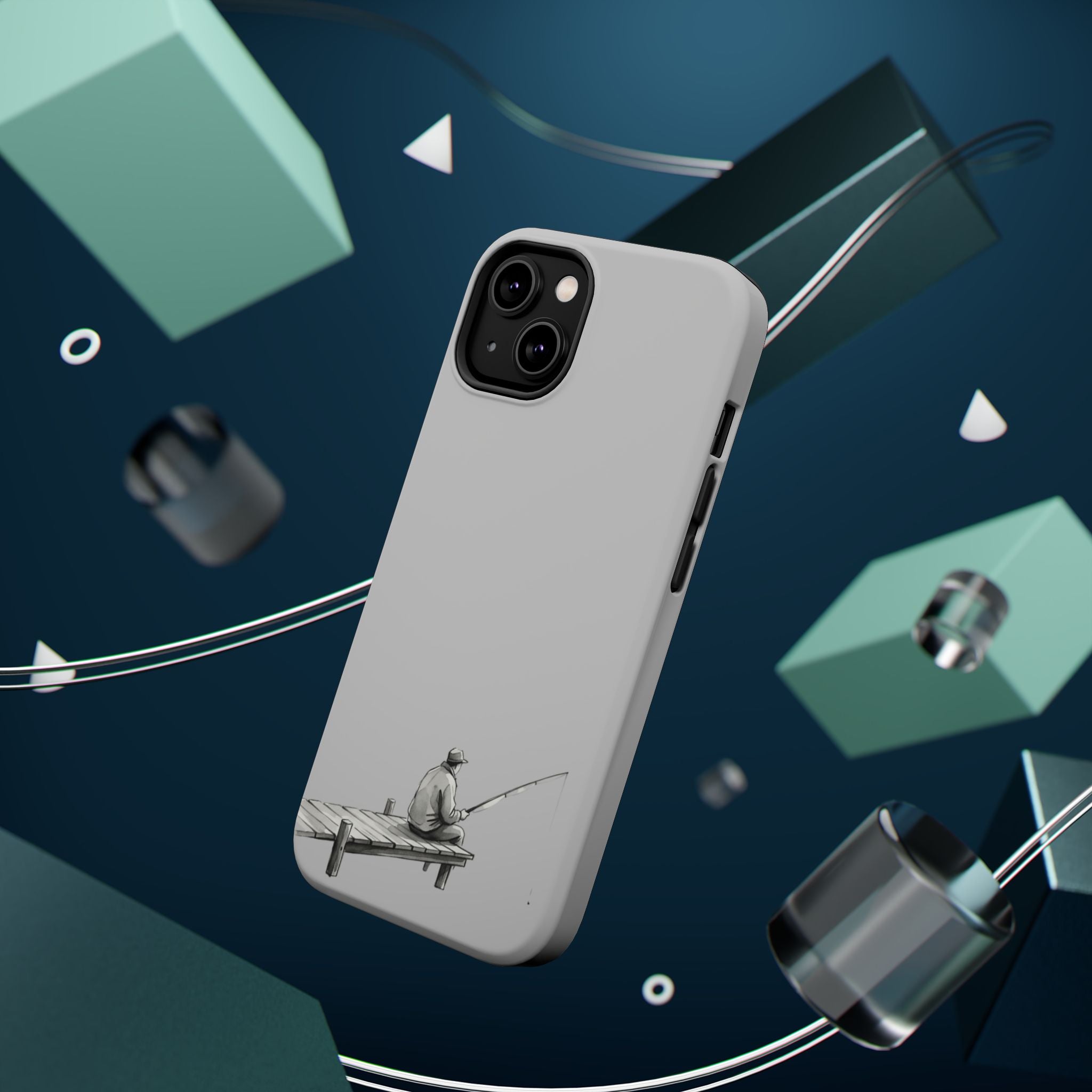 Phone Case | Fishing Dock Minimalist Magnetic Impact-Resistant Case