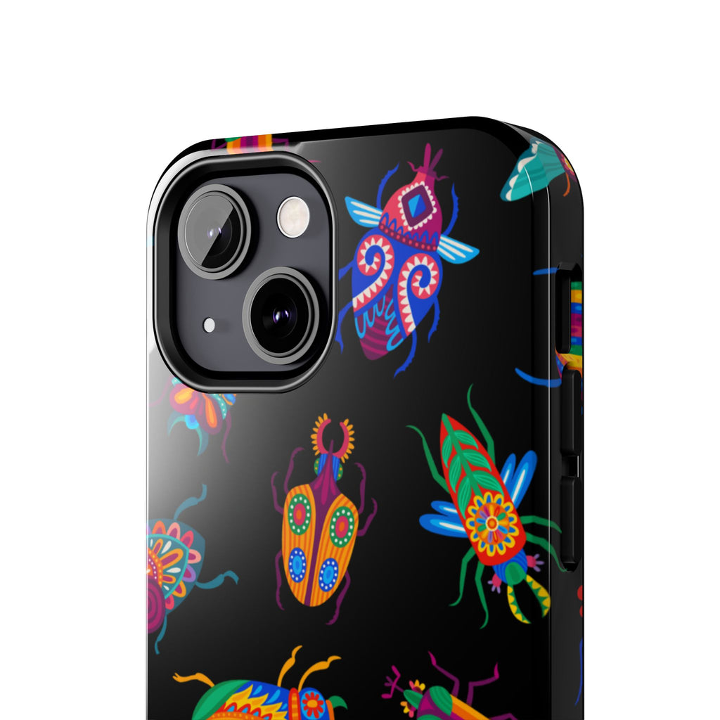 Phone Case | Neon Beetle Pattern Tough Protective Cover