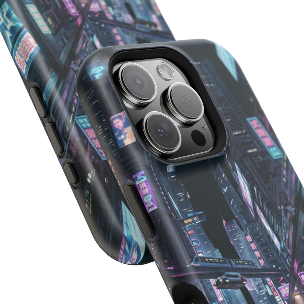 Phone Case | Cyberpunk City Magnetic Impact-Resistant Phone Cover