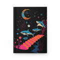 Journal | Surreal Sharks Moonlit Stairs Hardcover Notebook