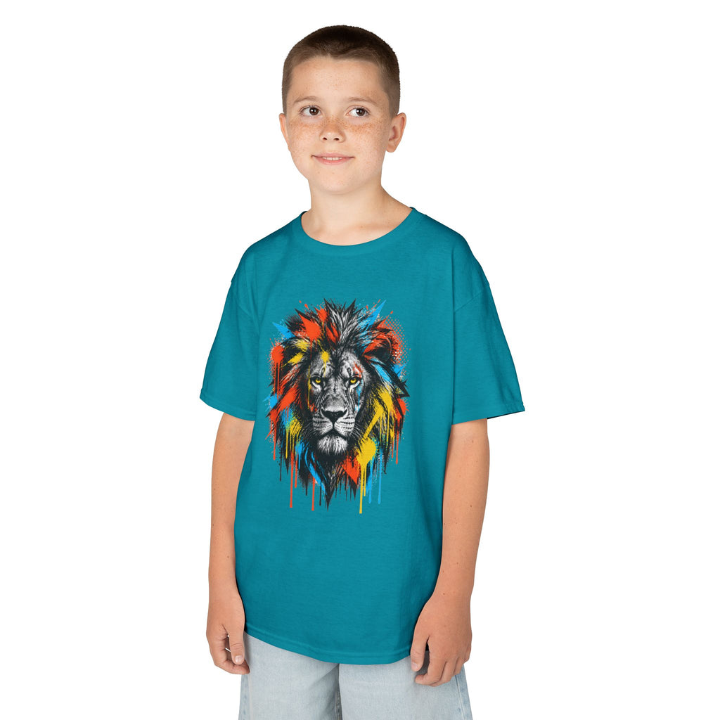 Lion Spirit Colorful Drip T-Shirt