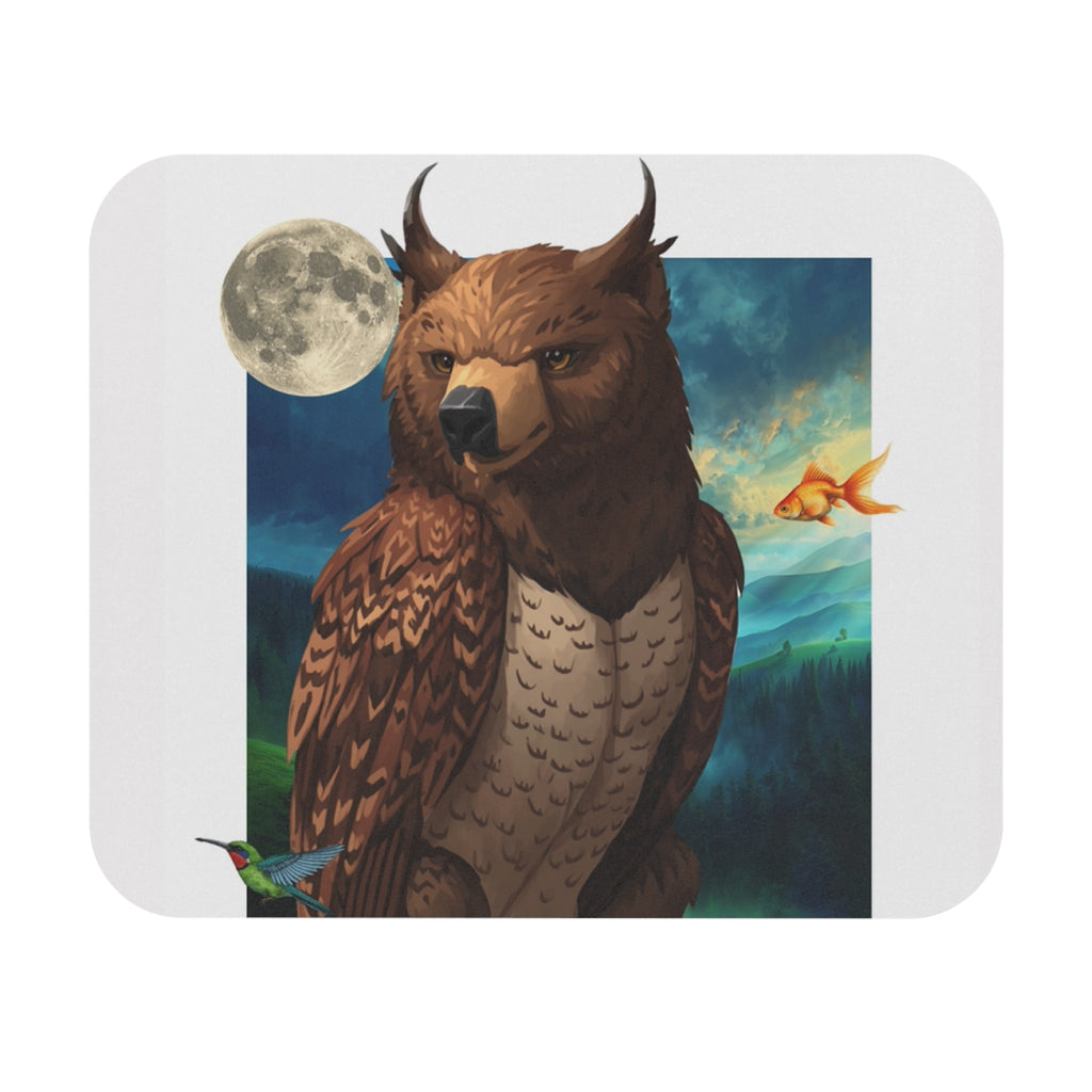 Mousepad | Whimsical and Witty 'Definitely Not an Owlbear' Illustration