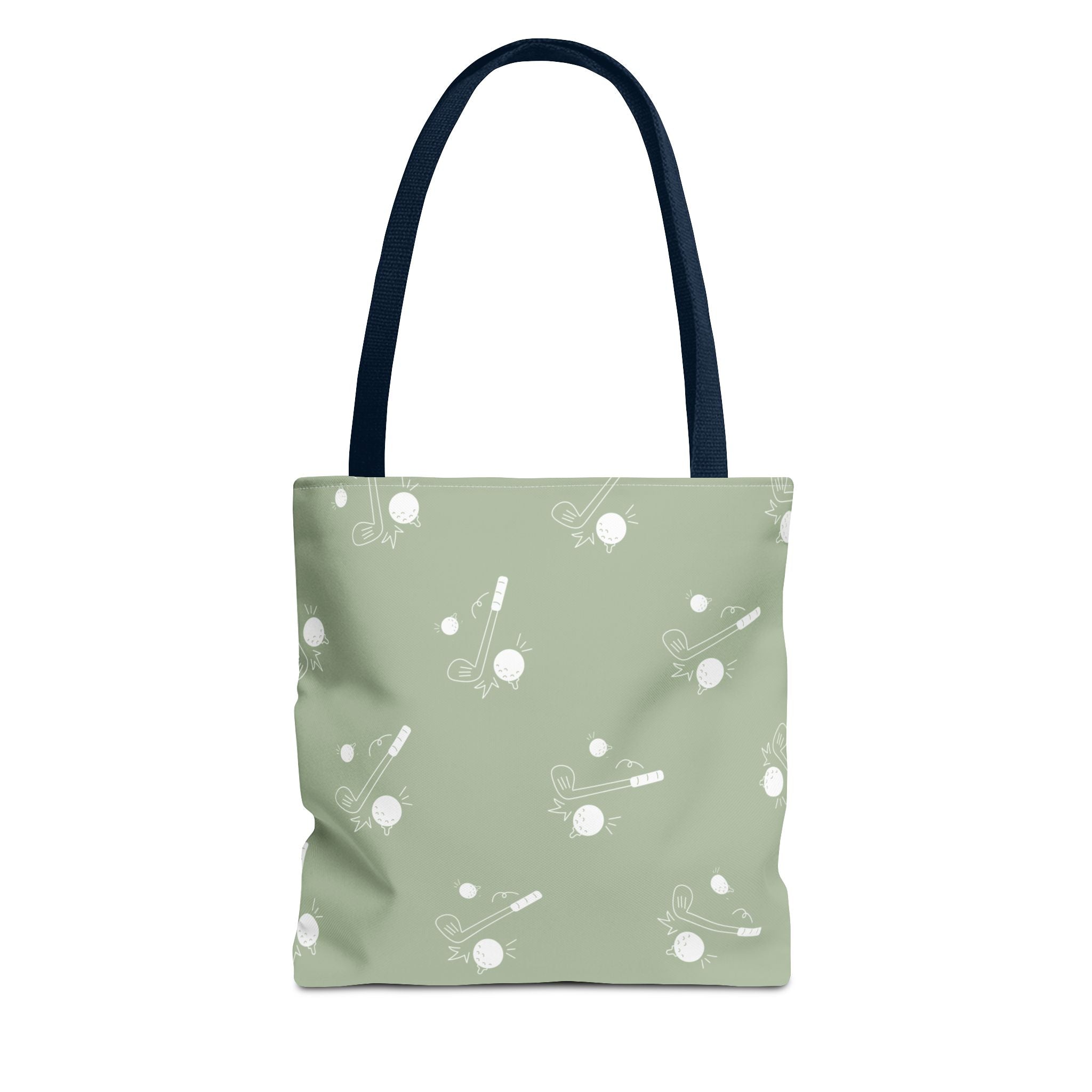 Tote Bag | Sage Green and Golf Pattern Shoulder Bag